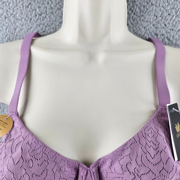 Wacoal Bra Womens 36D Purple Lace Underwire Padded 855345 Full Coverage‎ Support - Picture 3 of 14